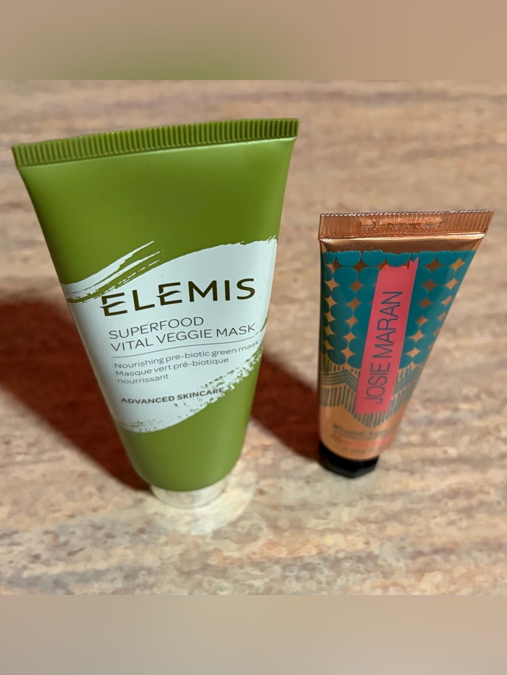 New ELEMIS Green Superfood Veggie Mask & Josie Maran Moroccan Escape Hand Cream